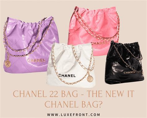 chanel 22 celebrity|chanel 22 bag size comparison.